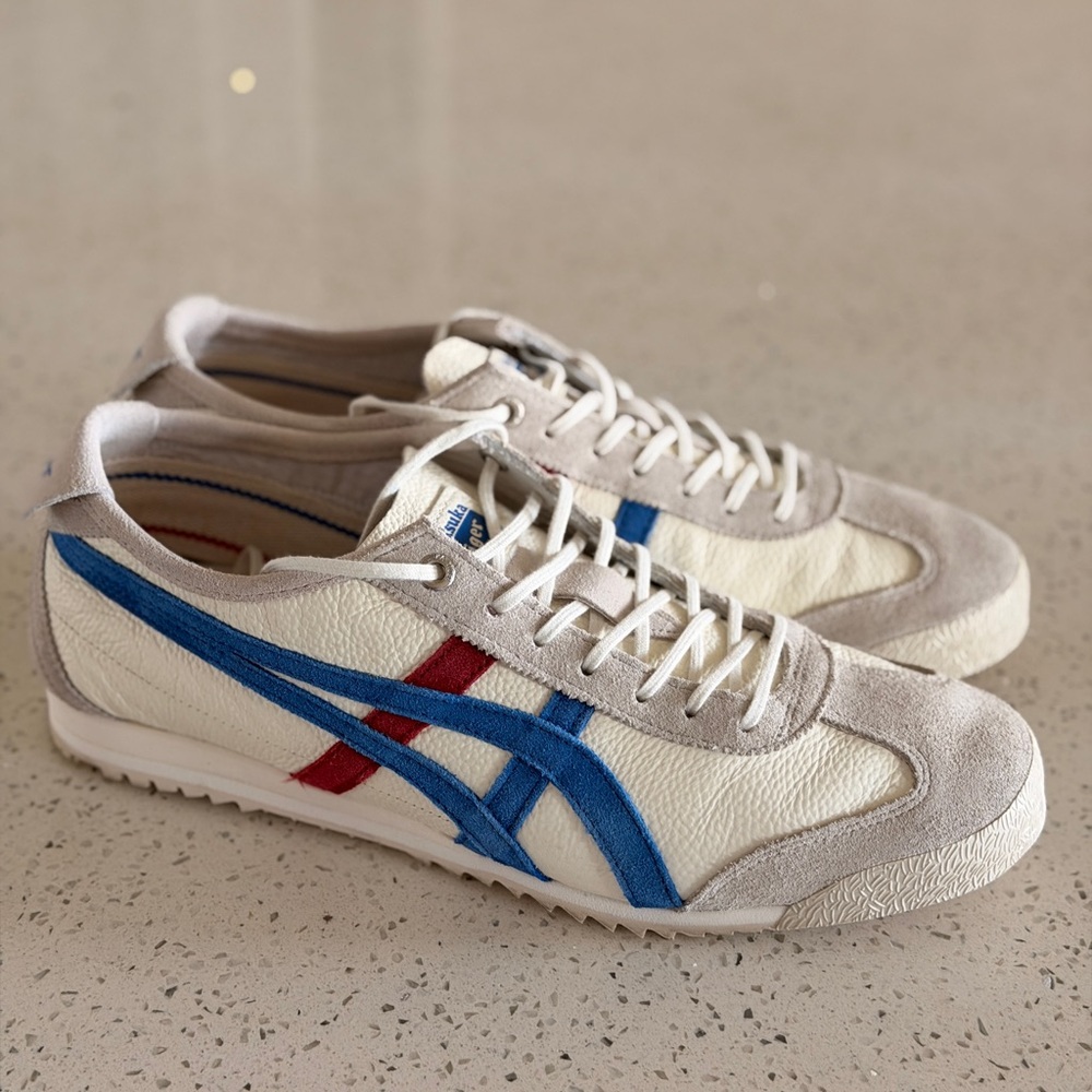 Onitsuka Tiger MEXICO 66 SD VIN Cream and Blue Sneakers